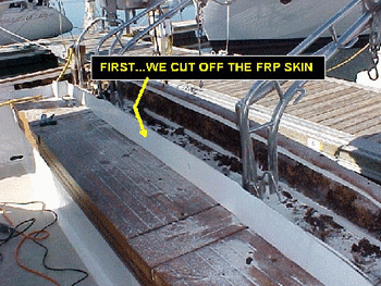 boat transom moisture wet balsa core in boats boat transom moisture wet balsa core in boats